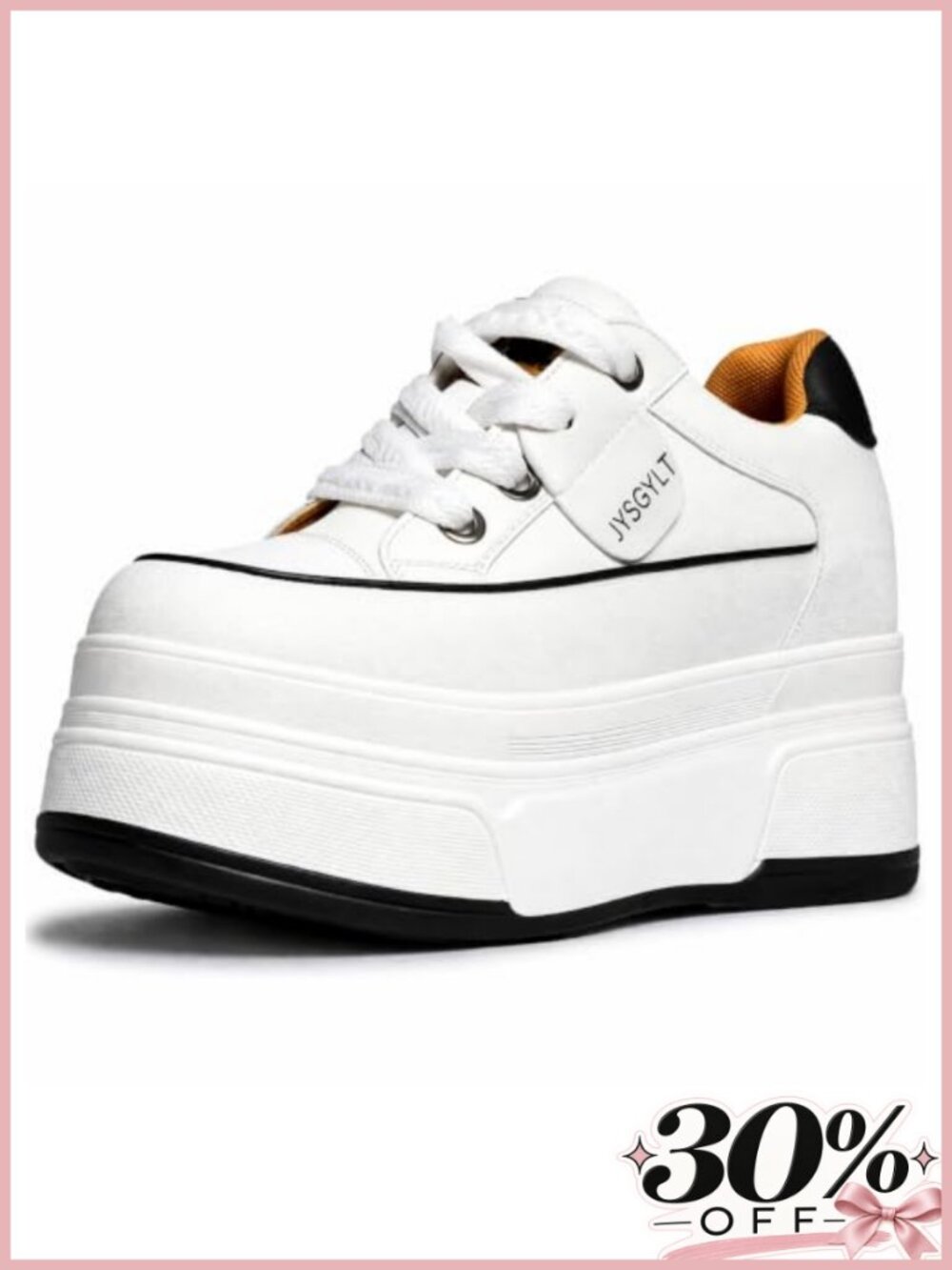 Platform Sneakers Women Chunky Casual Lace Up Comfort Shoes